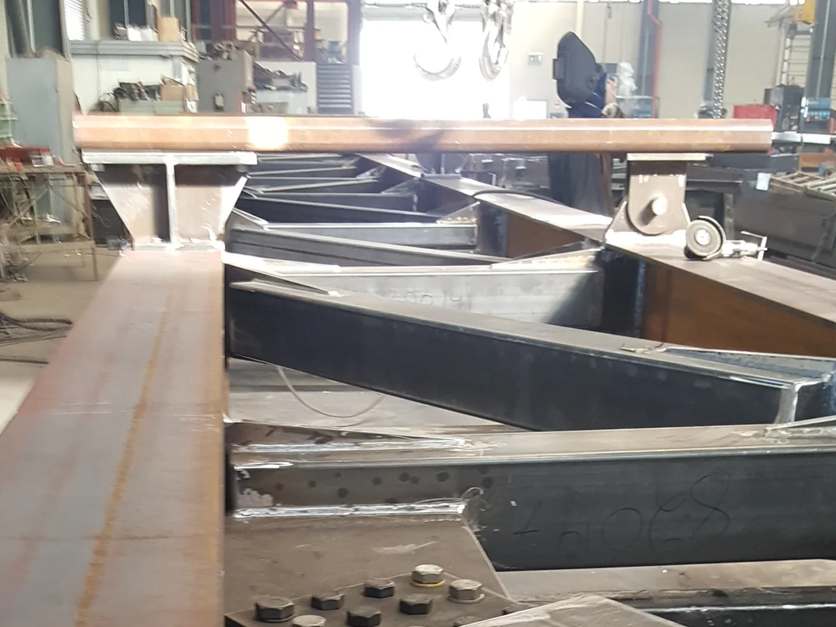 Steel fabrication · Assembly of structural components in the workshop